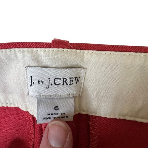 NWT! Sz 6 J Crew Pants Ankle Cropped Scalloped-hem Winnie pant in stretch cotton - Picture 9 of 16